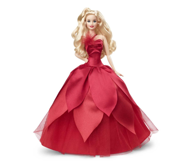 Barbie Signature Lalka świąteczna 2022 Blond włosy - 1051939 - zdjęcie 2